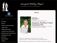 Tablet Screenshot of annapolisweddingchapel.com